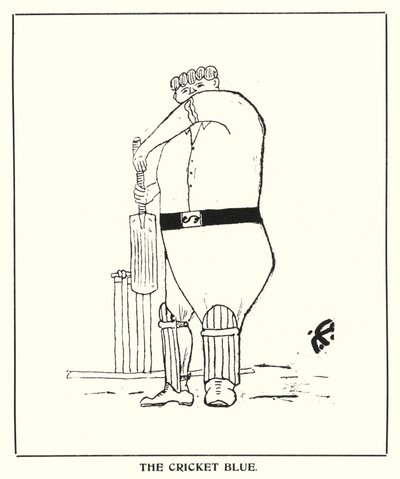 Oxford Quips: Das Cricket-Blau von Bohun Lynch