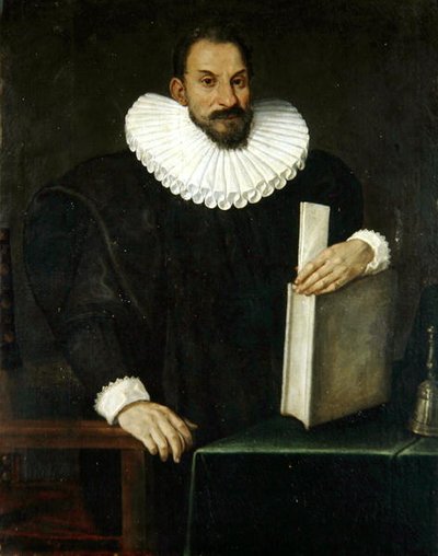 Porträt eines Gentlemans, angeblich Filippo Massini (1559-1617) um 1690 von Bolognese School