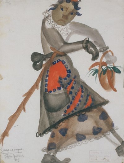 Kostümentwurf für die Oper Schneeflöckchen von N. Rimski-Korsakow, 1919 von Boris Dmitrievich Grigoriev