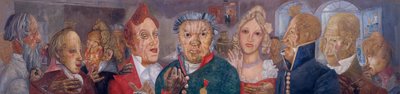 Personen der Komödie Der Revisor von N. Gogol, 1933-1934 von Boris Dmitrievich Grigoriev