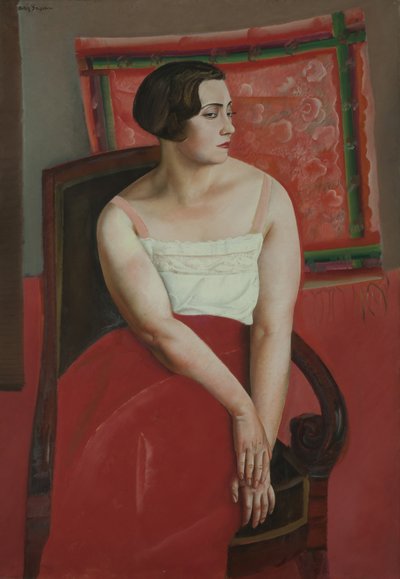 Porträt einer jungen Frau von Boris Dmitryevich Grigoriev