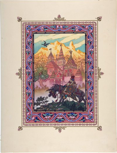 Illustration zum Märchen Marya Morevna von Boris Vasilievich Zvorykin