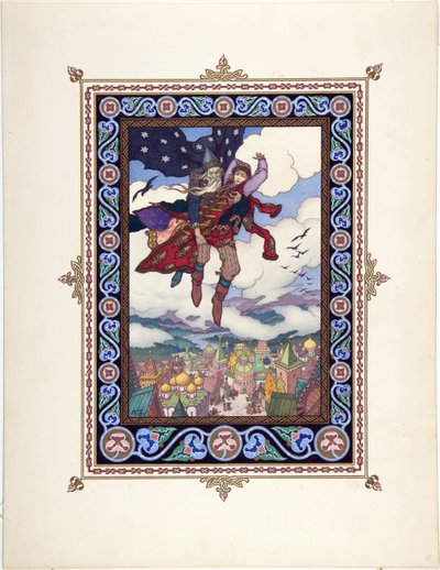Illustration für das Märchen Maria Morevna von Boris Vasilievich Zvorykin