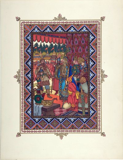 Illustration zum Märchen Maria Morevna von Boris Vasilievich Zvorykin