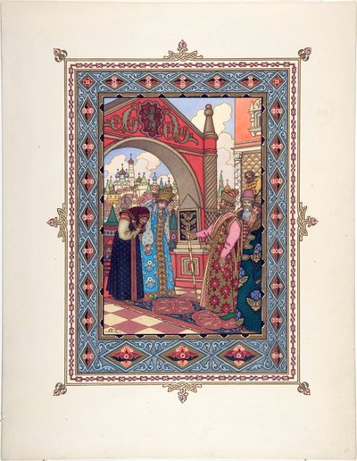 Vasilisa die Schöne - Illustration zum Märchen Vasilisa die Schöne von Boris Vasilievich Zvorykin