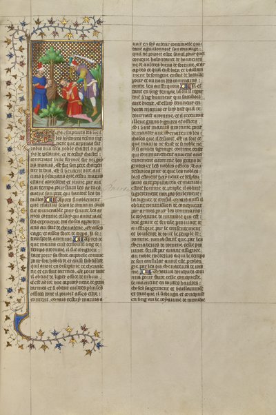 Der Kopf des Marcus wird Caius Marius gezeigt und die Tötung des Marius von Boucicaut Master