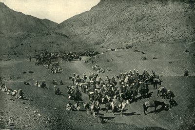 Karawane durch den Khyber-Pass von Bourne and Shepherd