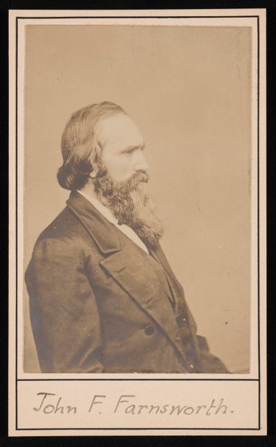 Porträt von John Franklin Farnsworth 1820-1897, vor 1897 von Brady