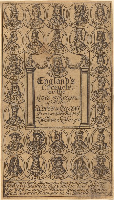 Frontispiz von British 17th Century