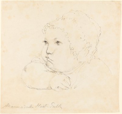 Kopf eines Kindes mit Mütze von British 18th Century after John Flaxman