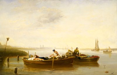 Greenwich von Blackwall Reach, ca. 1830-40 von British School