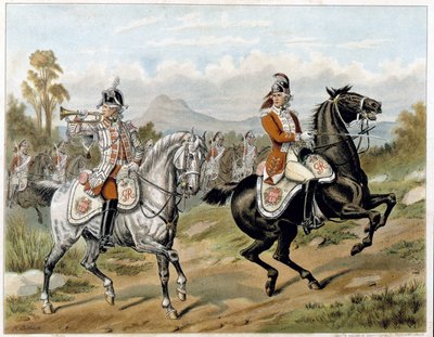 Die 17. Leichten Dragoner (Neue Lanzenreiter), in Amerika 1775 - in 