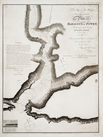 Der Hafen von Fowey, Cornwall von British School