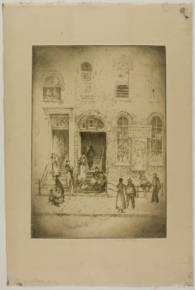 Chicago - Klein Italien, Grand Ave von Bror Julius Olsson Nordfeldt