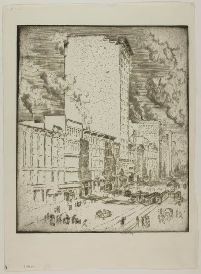 Chicago - State Street von Bror Julius Olsson Nordfeldt