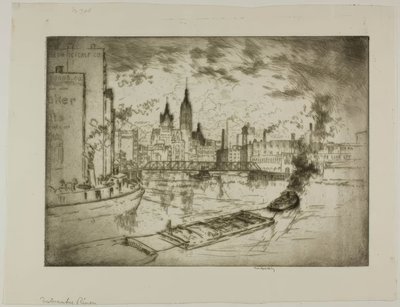 Der Milwaukee River von Bror Julius Olsson Nordfeldt