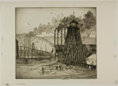 Der Wasserturm von Bror Julius Olsson Nordfeldt