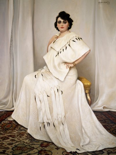 Porträt von Anna Lolli (1888-1973), Geliebte von Pietro Mascagni von Bruno Croatto