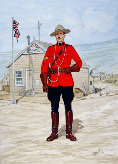 Korporal der Nordwestlichen berittenen Polizei im Jahr 1905 von Bryan Fosten