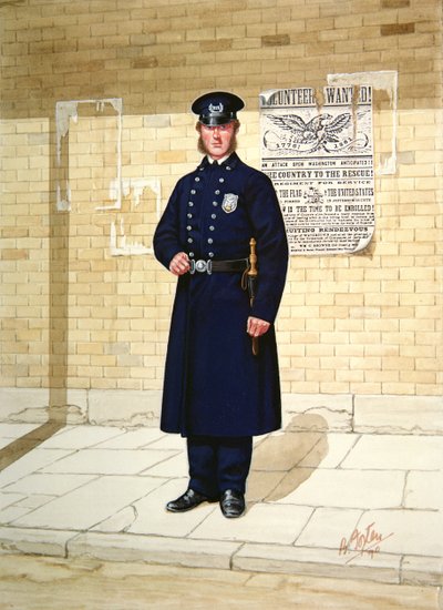Polizeibeamter im Jahr 1863 von Bryan Fosten
