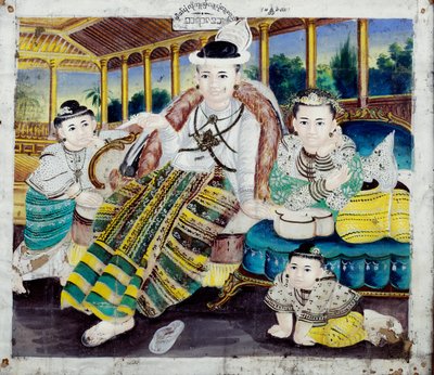 Familienporträt von Burmese School