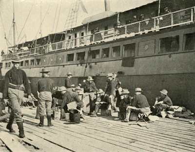 13. Infanterie beim Frühstück, Spanisch-Amerikanischer Krieg von Burr McIntosh