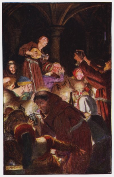 Illustration für The Cloister and The Hearth von Charles Reade von Byam (after) Shaw