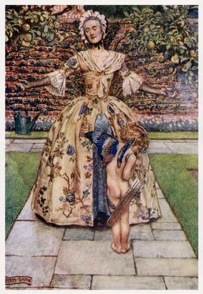 "Die Liebe mag keine fallenden Früchte, / Noch den verdorrten Baum" von Byam (after) Shaw