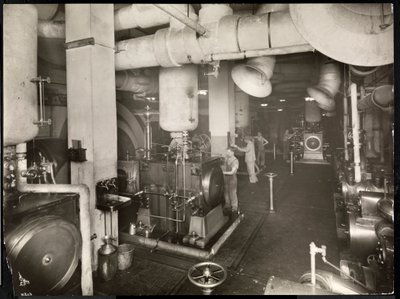 Ein Kesselraum im Hotel McAlpin, 1913 von Byron Company