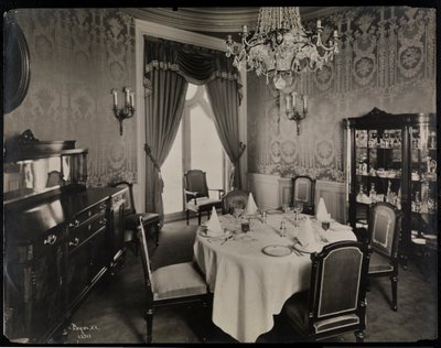 Privates Speisezimmer im Hotel Knickerbocker, 1906 von Byron Company