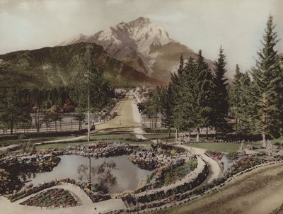 Cascade Mountain und Reflection Pool, Banff von Byron Hill Harmon
