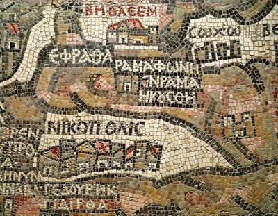 Bethlehem, Detail (Mosaik) von Byzantine School