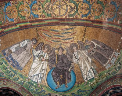 Italien, Emilia-Romagna, Ravenna, Basilika San Vitale, Apsismosaik von Byzantine School
