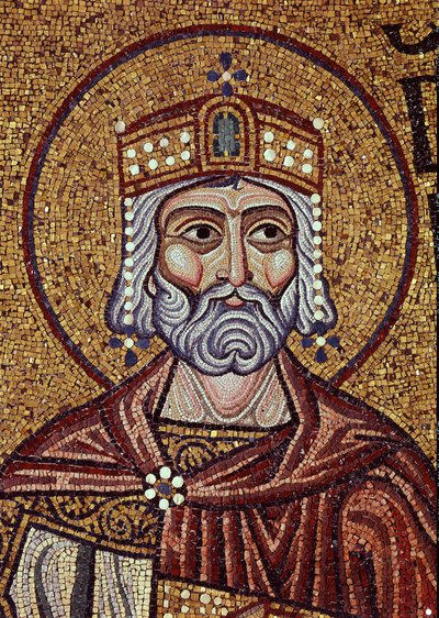 König David (10. Jahrhundert v. Chr.) von Byzantine School
