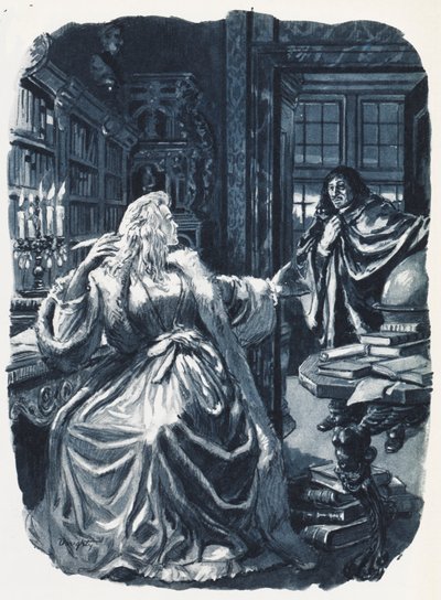 Christina von Schweden rief den Philosophen Descartes, um ihr dreimal wöchentlich Unterricht zu geben von C.L. Doughty