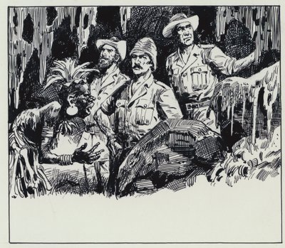 Illustration für König Salomons Minen von C.L. Doughty