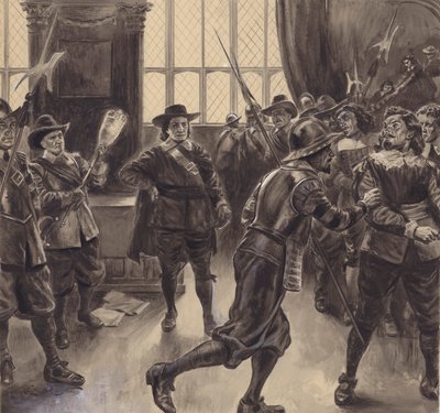 Oliver Cromwell vertreibt die verbleibenden Mitglieder des House of Commons von C.L. Doughty