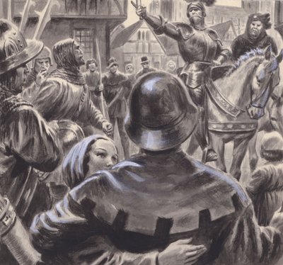 Streitende Adlige rekrutierten Armeen aus arbeitslosen Ex-Soldaten, die nach dem Ende des Hundertjährigen Krieges 1453 nach England strömten von C.L. Doughty