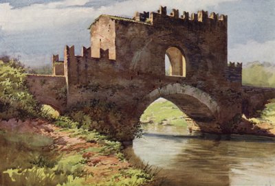 Mittelalterliche Brücke über den Aniene, via Nomentana von C.T.G. Formili