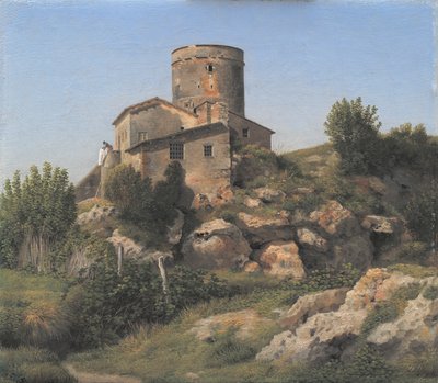 Ein Gebäude in der Nähe von Tor di Quinto außerhalb Roms von Christoffer Wilhelm Eckersberg