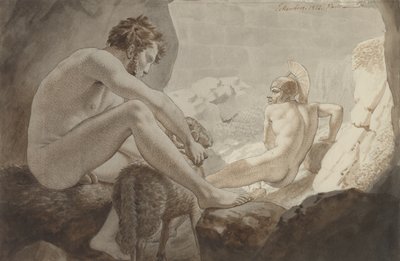 Odysseus flieht vor Polyphem von Christoffer Wilhelm Eckersberg