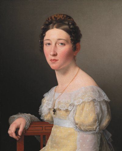 Porträt von Emilie Henriette Massmann, Verlobte von Frederik Wilhelm Caspar von Benzon von Christoffer Wilhelm Eckersberg