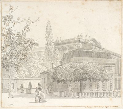 Restaurant Ledoyen bei Place de la Concorde nahe Champs-Élysées, Paris von Christoffer Wilhelm Eckersberg
