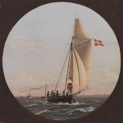 Segeln von Kopenhagen nach Charlottenlund von Christoffer Wilhelm Eckersberg