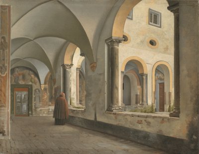 Die Kreuzgänge des Franziskanerklosters Santa Maria in Aracoeli in Rom von Christoffer Wilhelm Eckersberg