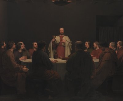 Das letzte Abendmahl. Altarbild von Christoffer Wilhelm Eckersberg