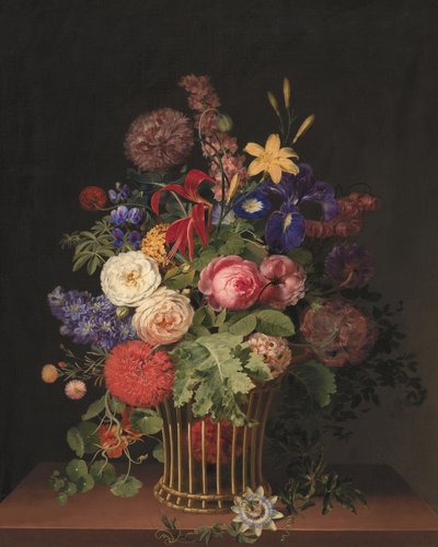 Ein leichter Korb mit Blumen von C. D. Fritzsch