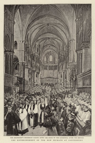 Die Inthronisation des neuen Primas in Canterbury von C. Hentschell