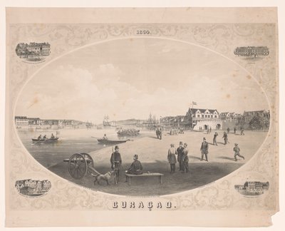 Hafenansicht auf Curaçao von C. Parsons