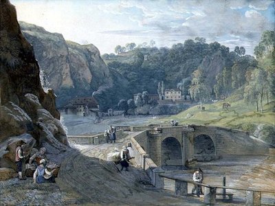 Ansicht an der Elbe von C. Roes
